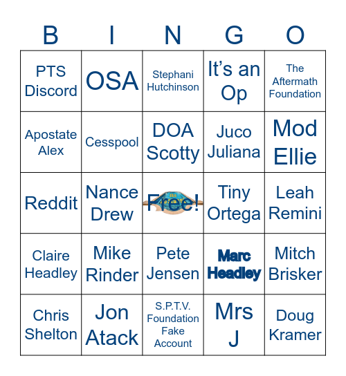 SPTV Bingo Card