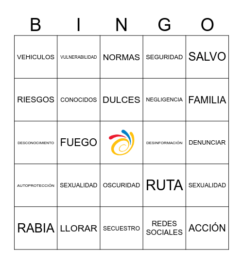 AUTOCUIDADO Y PREVENCIÓN Bingo Card