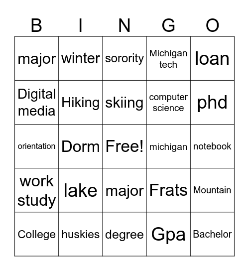 Bri Trunk Party 2024 Bingo Card