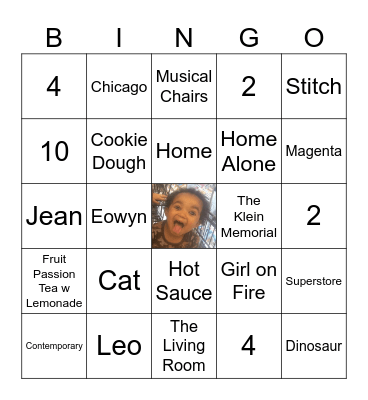 Tessie Trivia!! Bingo Card