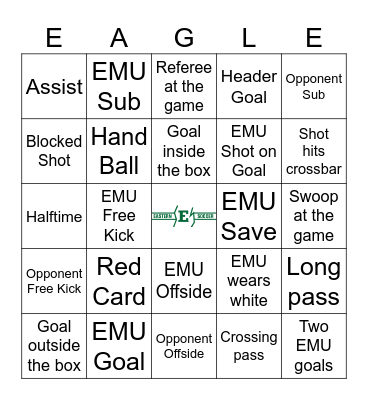 Eastern Soccer Bingo Card