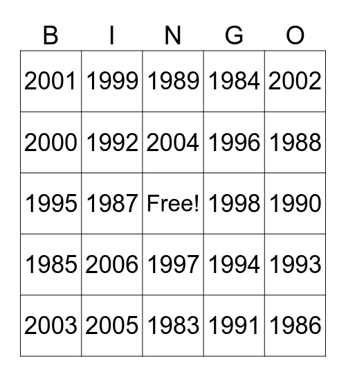 Whisper Titty Bingo Card