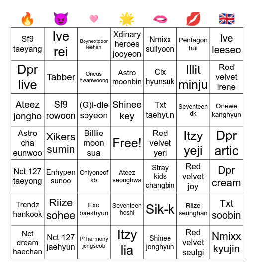 Lulas bias bingo 2 🤑 Bingo Card