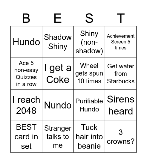 Bingo 4th yEar anniverSary parTy Bingo Card