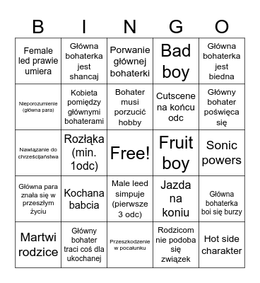 K-drama BINGO Card