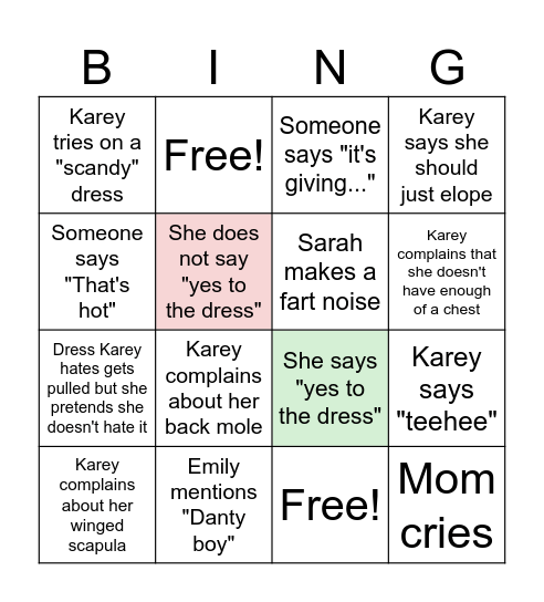 Say Yes to the Bingo Card