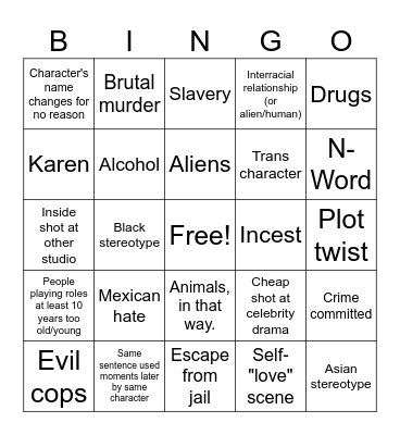 Tomorrow's Teachings video Bingo Card