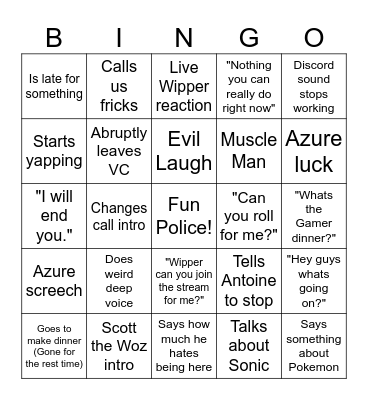 AZURE BINGO Card