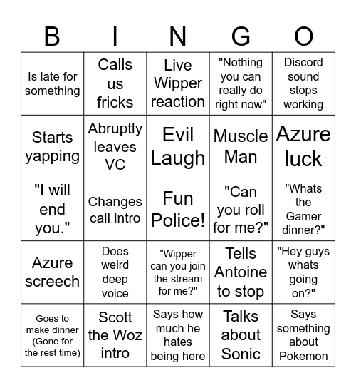 AZURE BINGO Card
