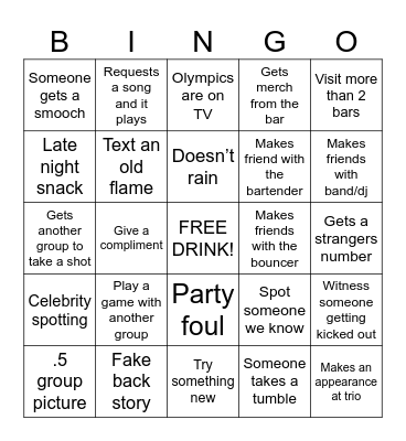 It’s a mystery Bingo Card