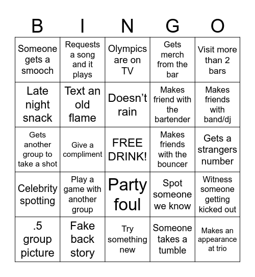 It’s a mystery Bingo Card