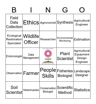 AGirlCulture Professions Bingo Card