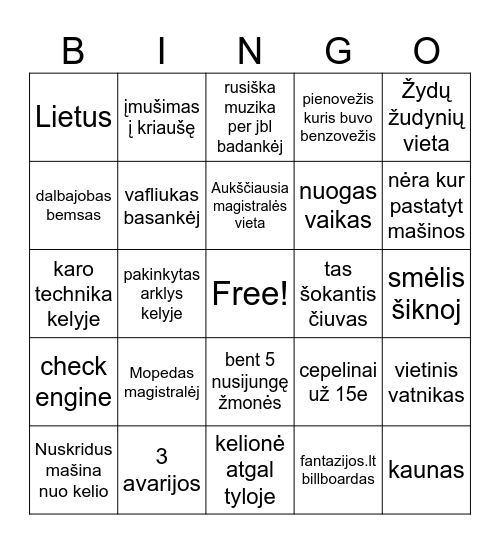 Los Palangeles uwu Bingo Card