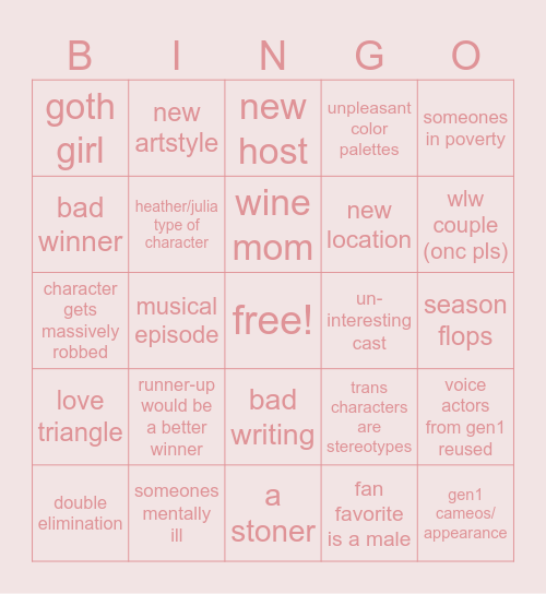 disventure camp s4 Bingo Card