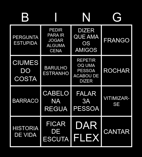 PEREIRA BINGO Card