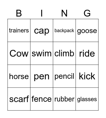 Kids' Day Bingo!! Bingo Card