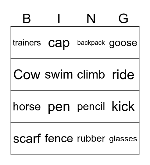 Kids' Day Bingo!! Bingo Card