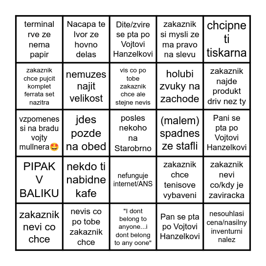 HUDYBINGO Card