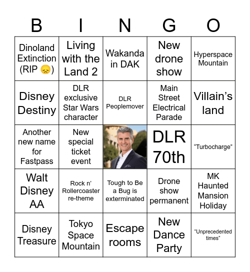 D23 Park Panel Bingo Card