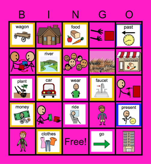 ULS Needs: Past/Present Bingo Card