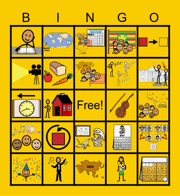 Asian American and Pacific Islander Heritage Month Bingo Card