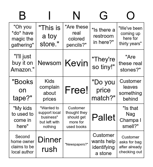 Booky Bingo Card