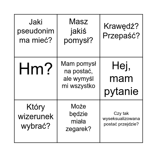 Austrian Bingo Card