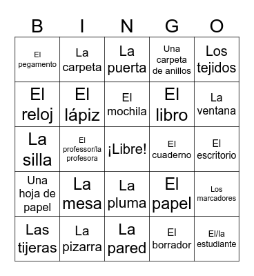 Objetos de la Clase Bingo Card