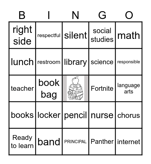 WELCOME BACK TO SCHOOL Bingo Card