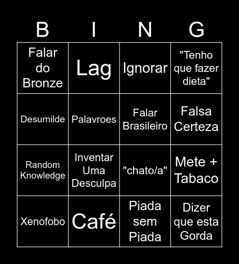 NANA´s Bingo Card