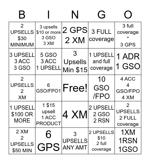 CSI Bingo Card 7/9-7/16 Bingo Card