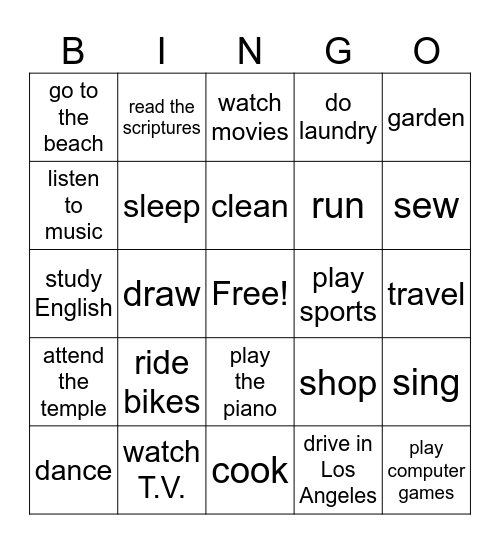 FIND SOMEONE WHO likes to Bingo Card