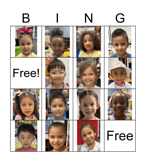 Friend Bingo Card