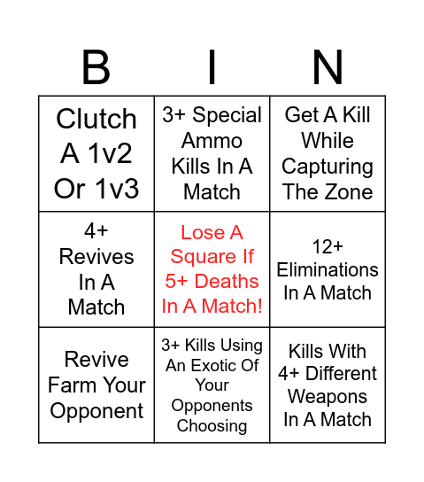 Bingo Vs GoldenBeagle Bingo Card