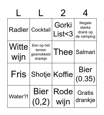 DRANKBINGO Card