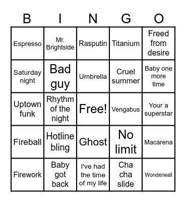 Anthonys birthday Bingo Card