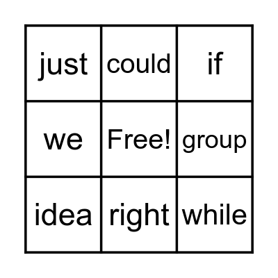 What is an Ecosystem High Frequency Words Bingo Card
