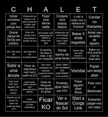 Chalet Benidorm Bingo Card