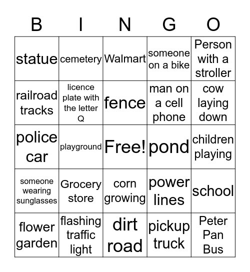 bingo Card