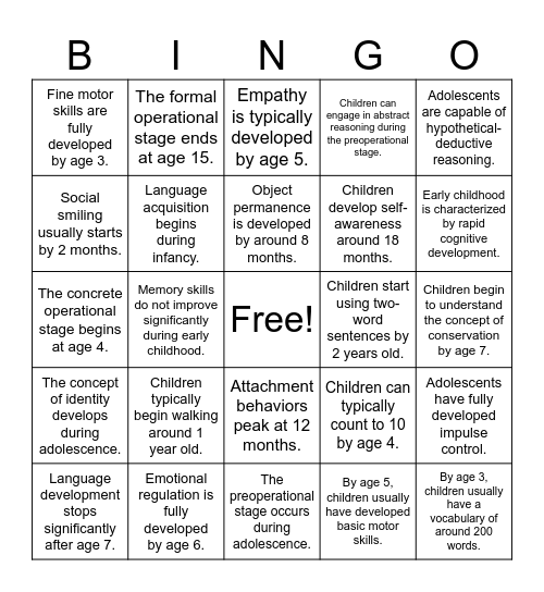 CDL BINGO Card