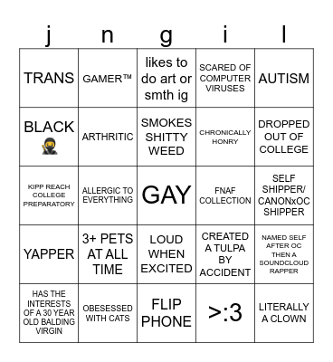 QUINcY Bingo Card