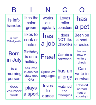 Introduction - LDR 201 Bingo Card