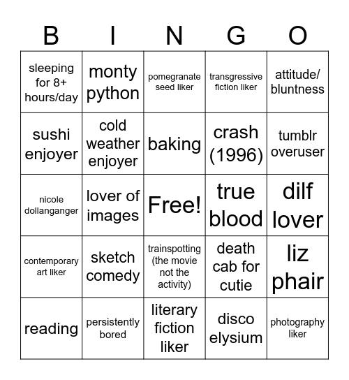 anna bingo Card