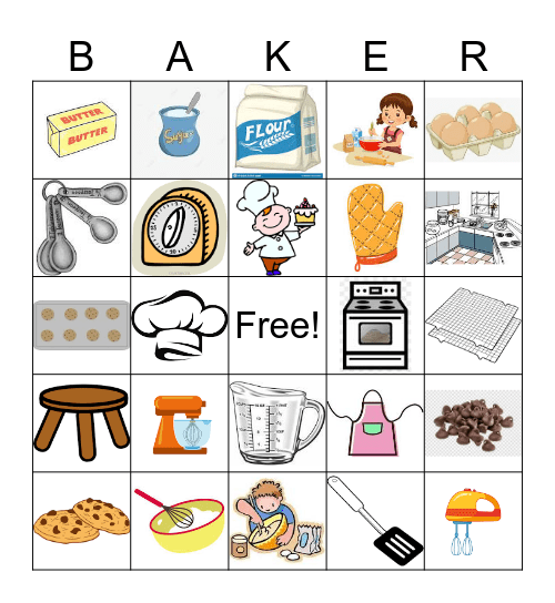 Baking Bingo Card