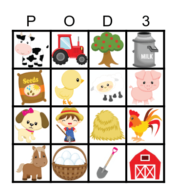 farm bingo! Bingo Card