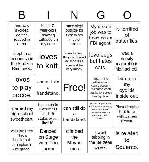 Coalition Bingo Card