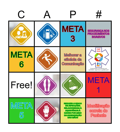 SEGURANÇA DO PACIENTE Bingo Card