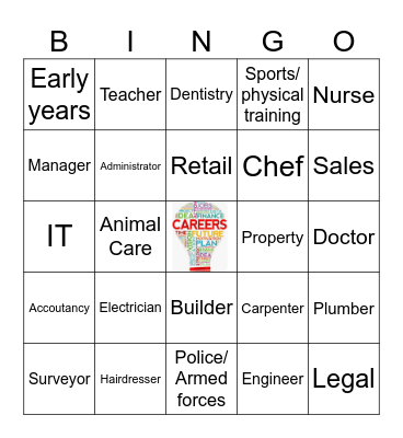 Careers Bingo! Bingo Card