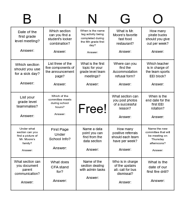 STMS OneNote Bingo Card