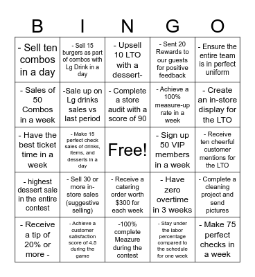 PINCHO Bingo Card